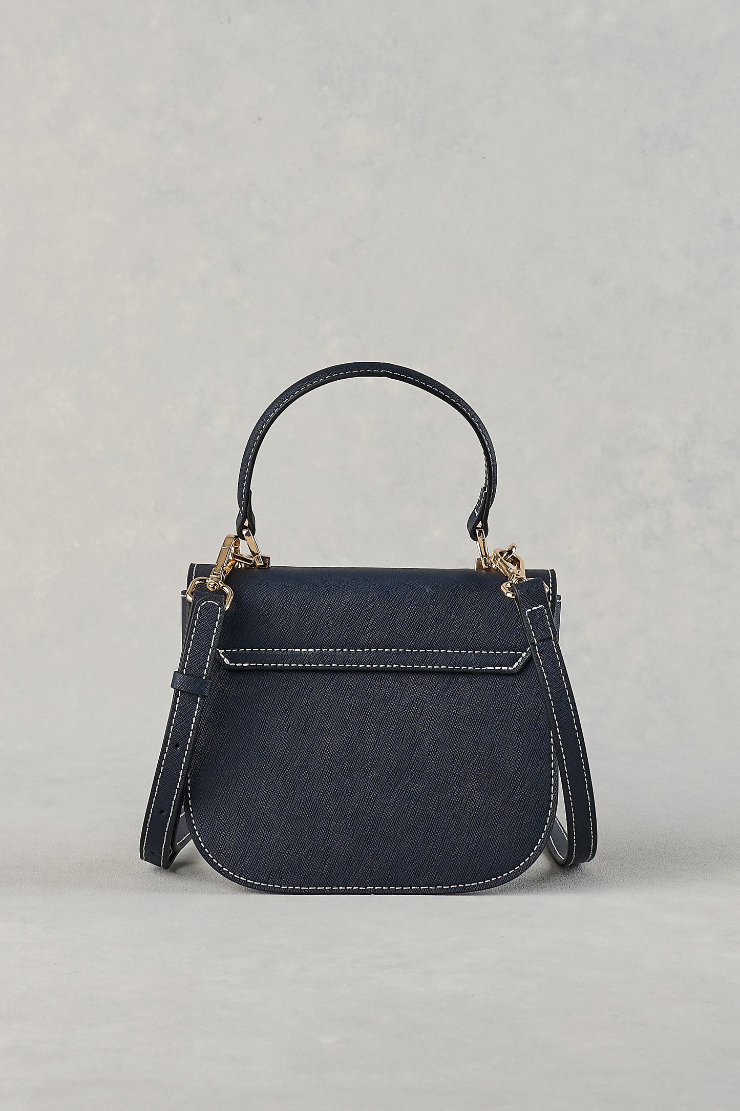 Structured Crossbody Bag - Navy
