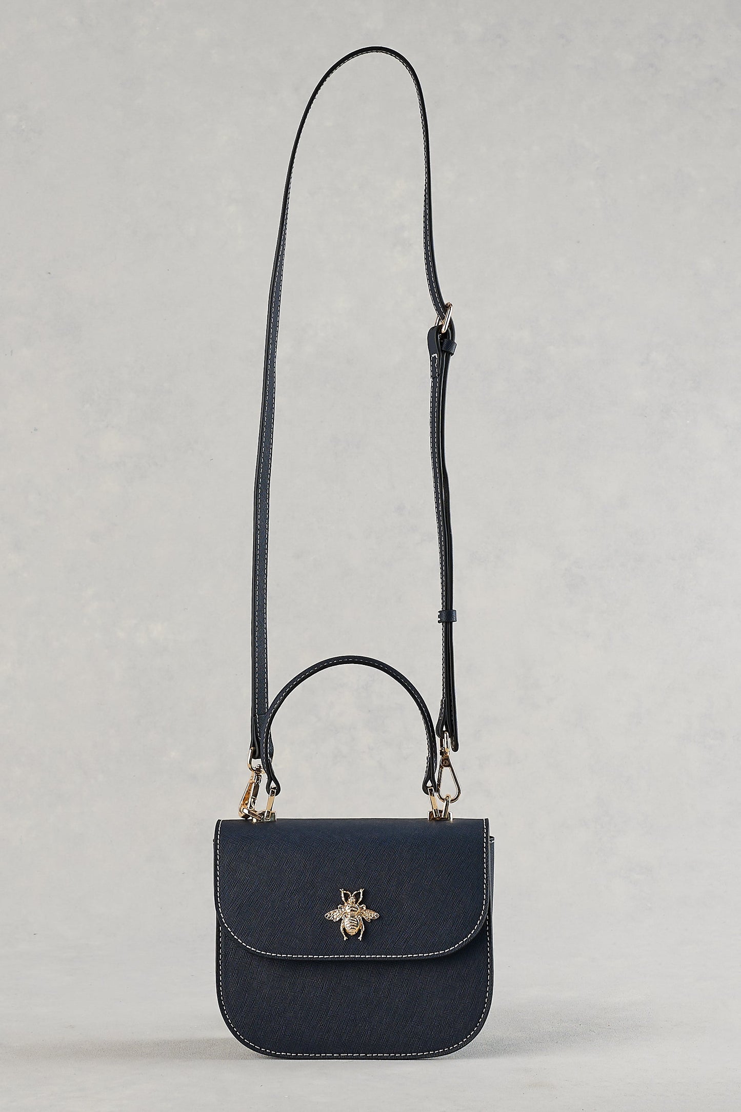 Structured Crossbody Bag - Navy