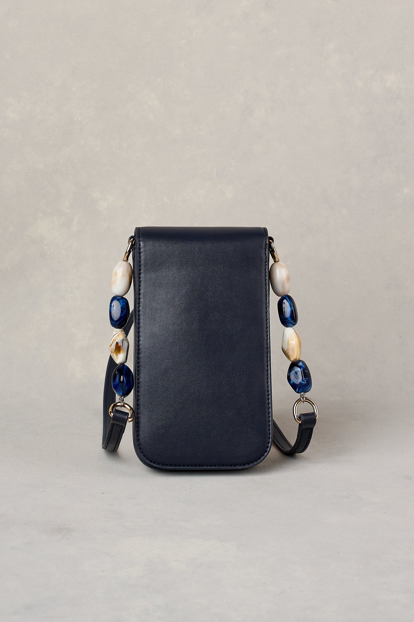Beaded Strap Phone Bag - Ink