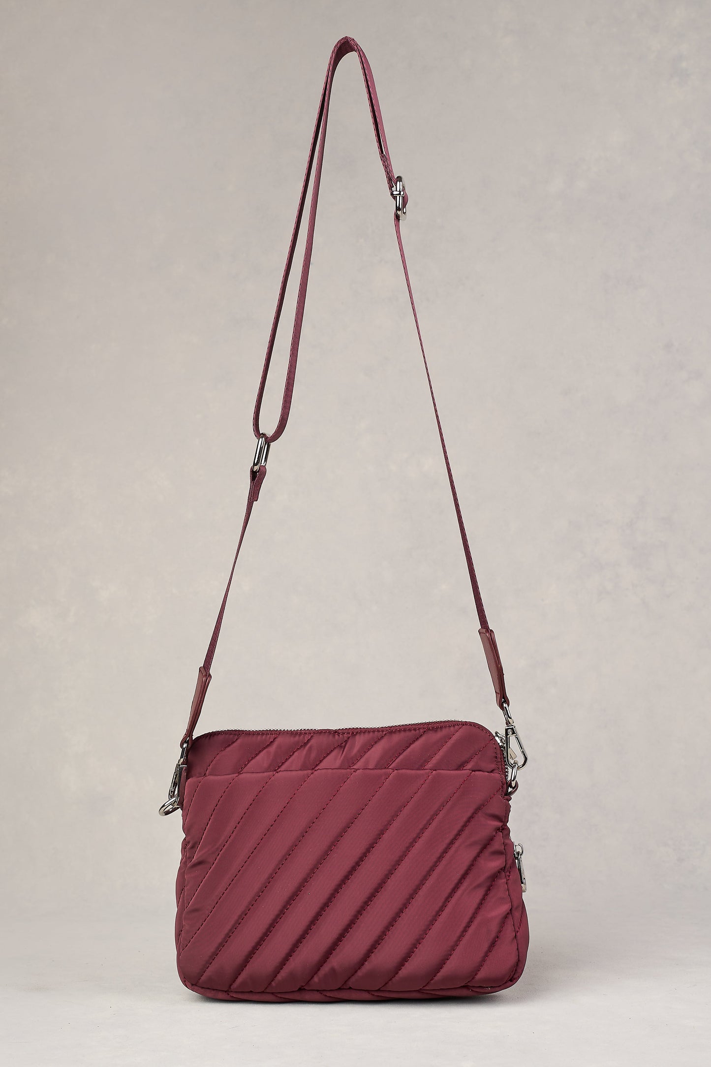 Manon Quilted Crossbody Bag - Merlot