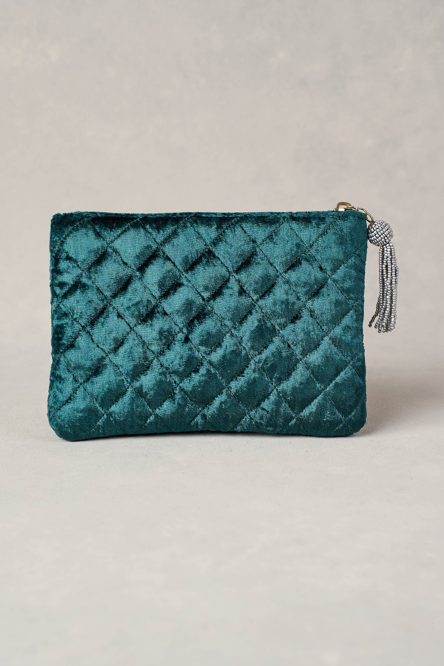 R Monogram Cosmetic Bag - Emerald