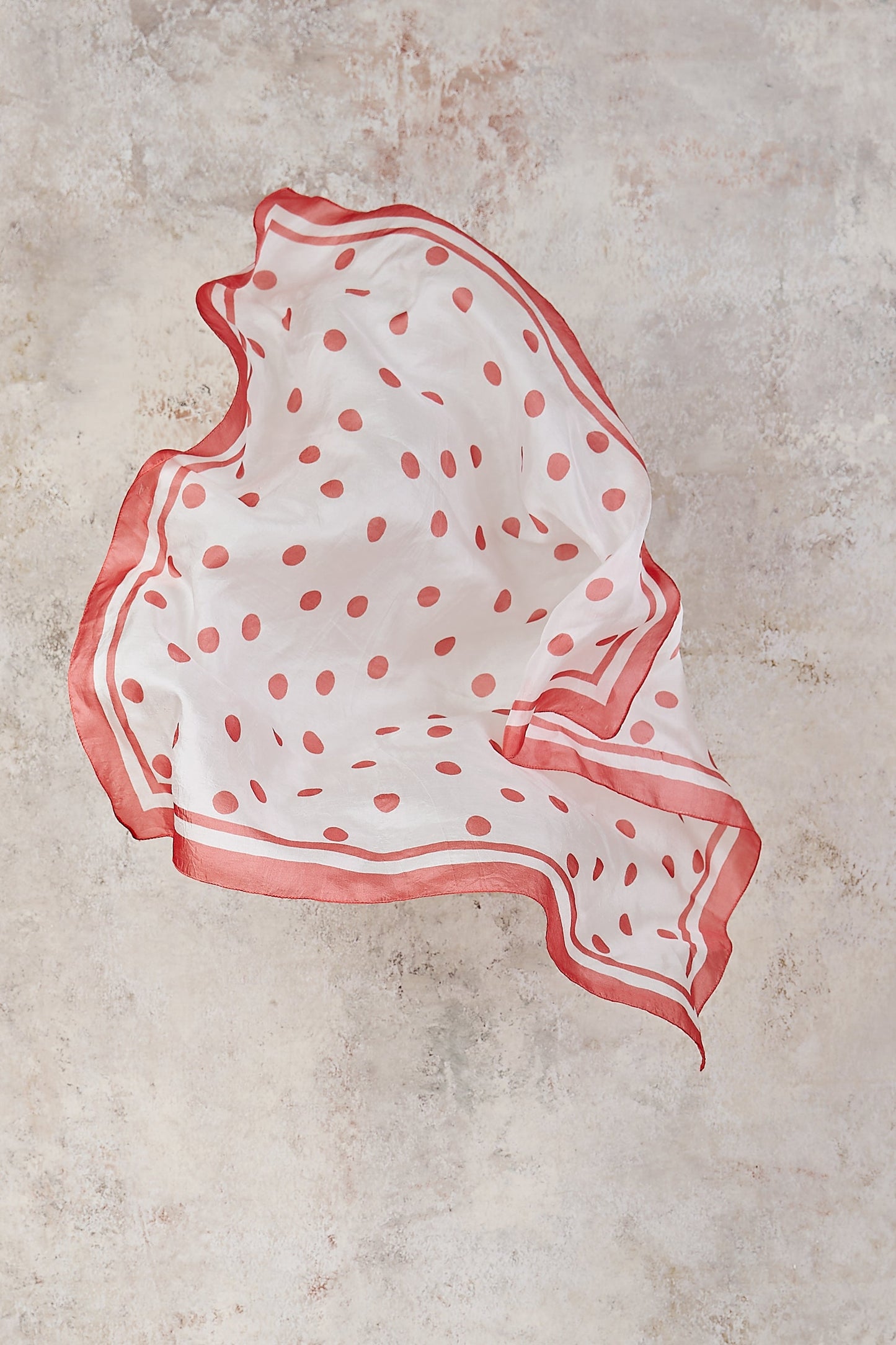 Polka Dot Silk Scarf - Multi