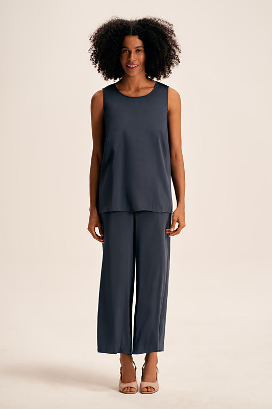 Olivia Newton-John Silk Tunic - Twilight