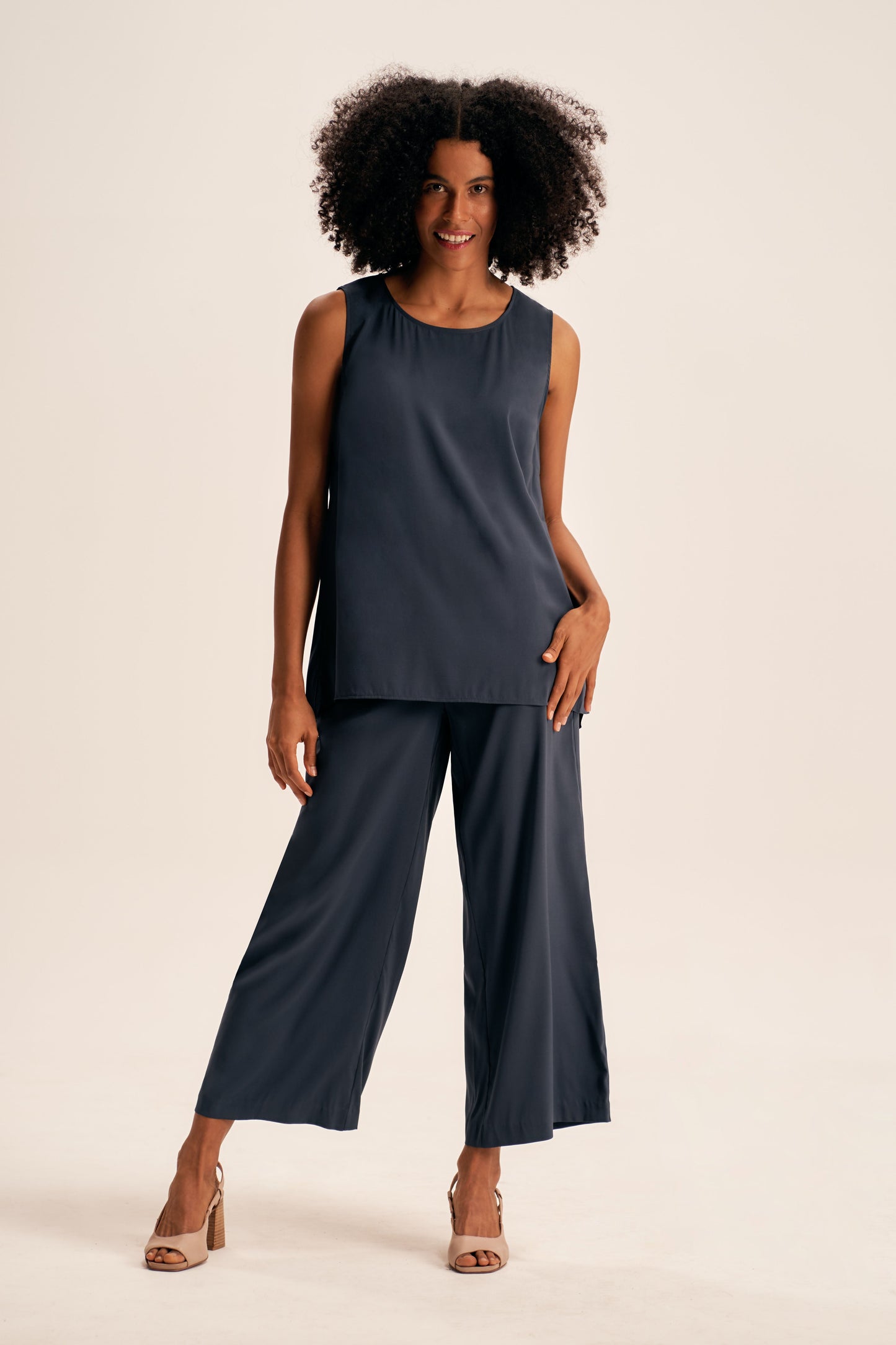 Olivia Newton-John Silk Tunic - Twilight