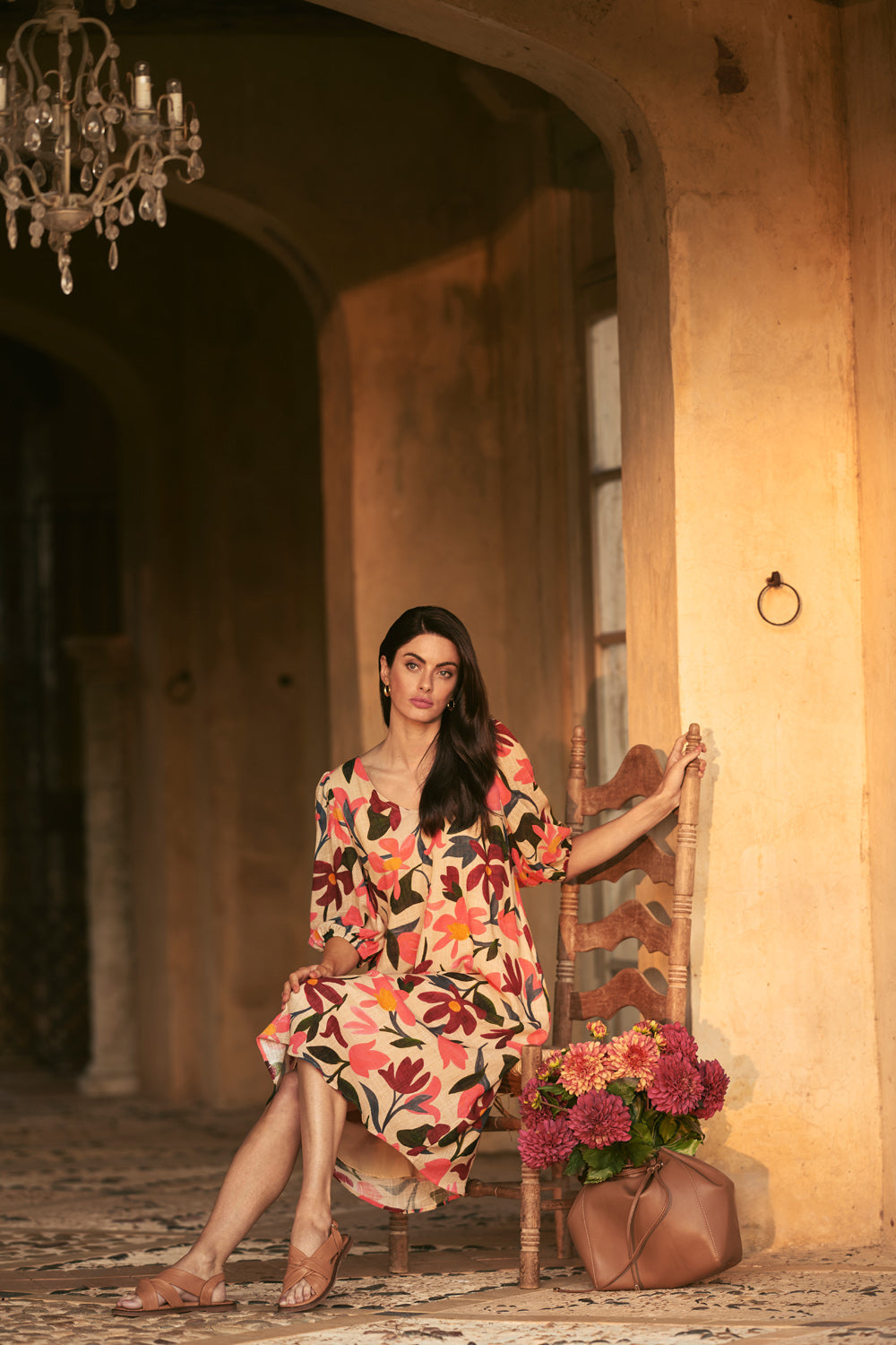 Printed Swing Dress - Joyful Floral