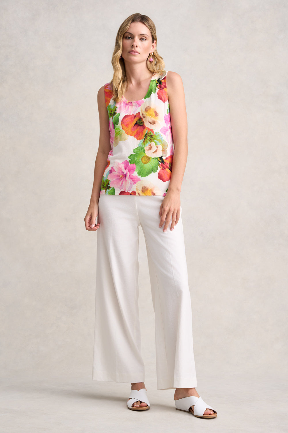 Knit Layering Tank - Multi Floral