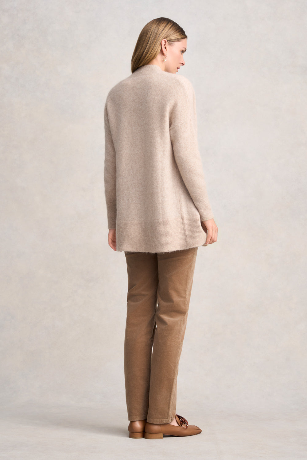 Mohair Blend Cardigan - Sable