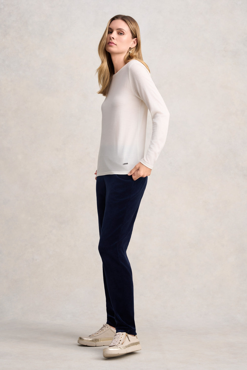 Wool Jersey Tee - Cream