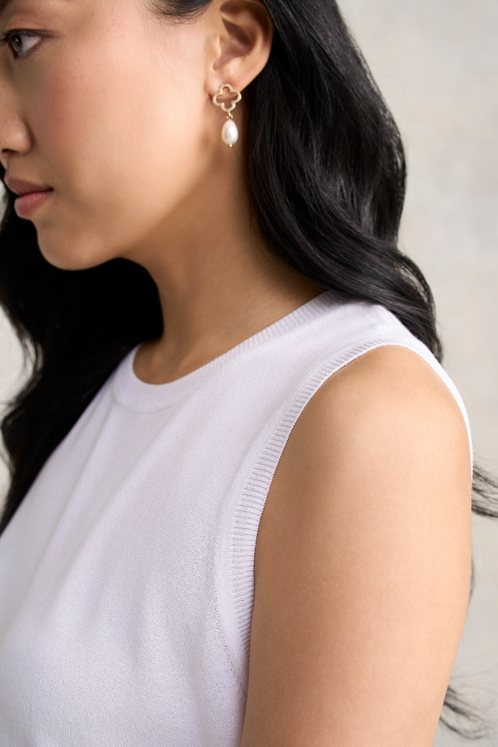Essential Knit Tank - White