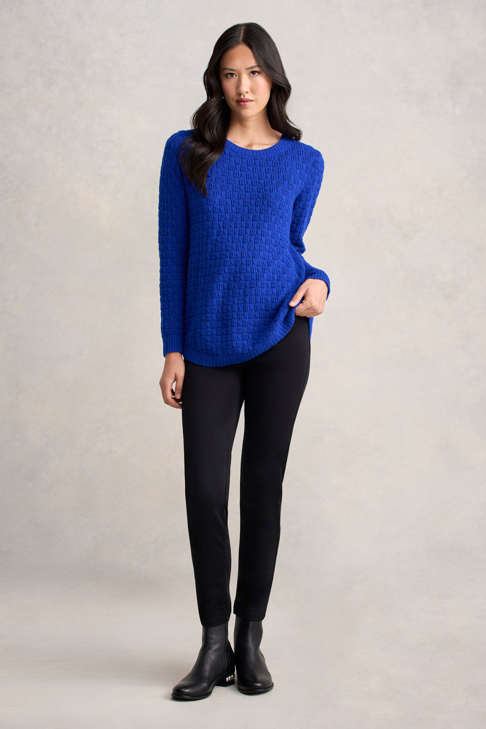 Cotton Wool Bubble Jumper - Electric Blue