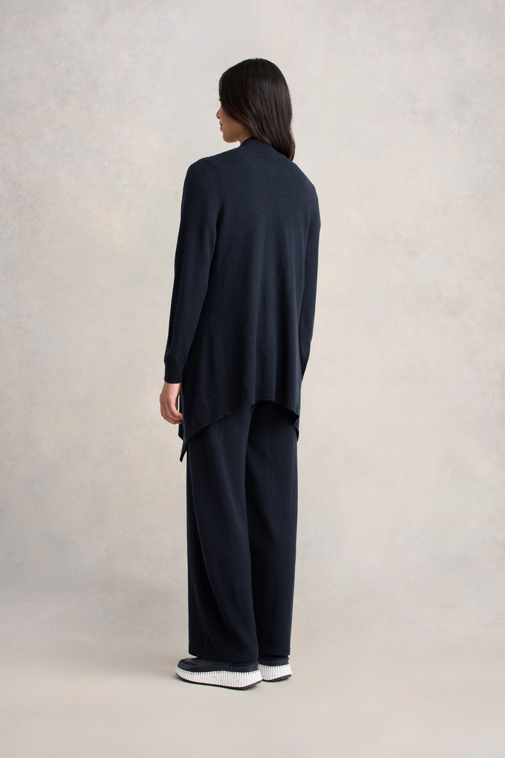 Wool Cashmere Cardigan - Ink