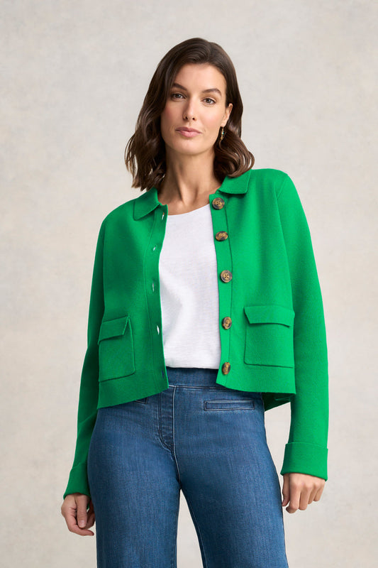 Milano Knit Jacket - Emerald