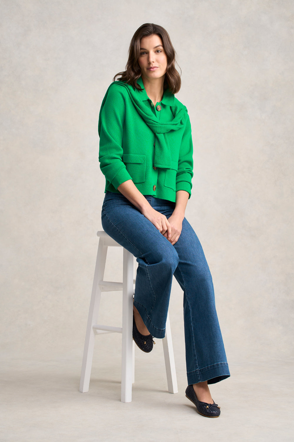 Milano Knit Jacket - Emerald
