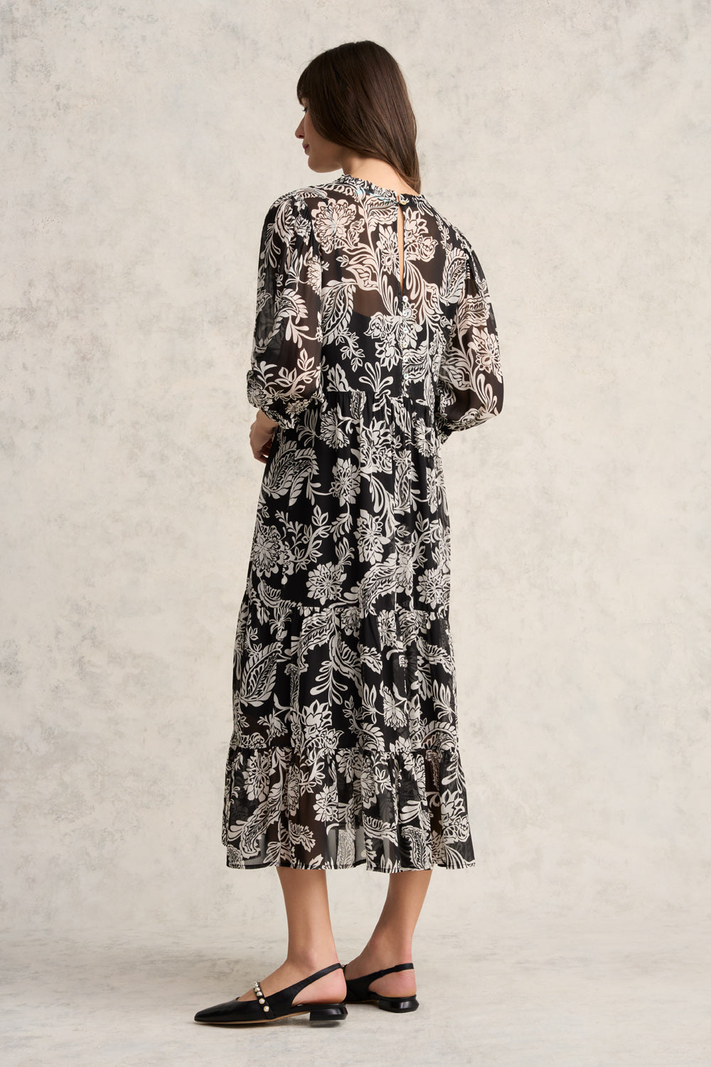 Printed Tiered Dress - Coco Floral