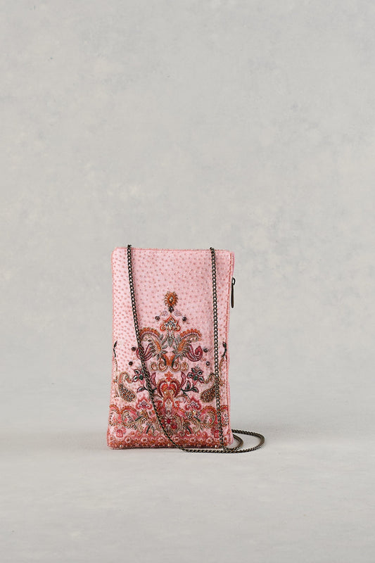 Paisley Beaded Mini Clutch - Multicolour