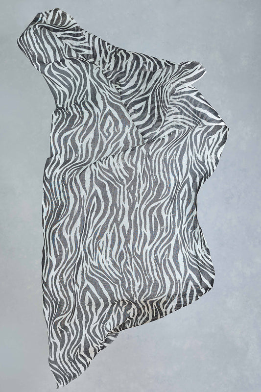 Zebra Scarf – Black & Cream