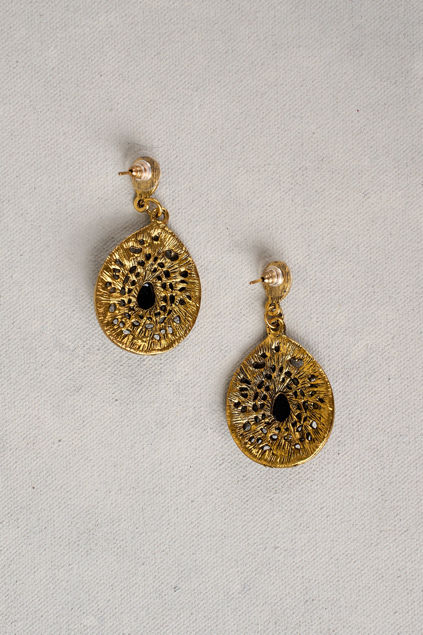 Black Halo Earrings