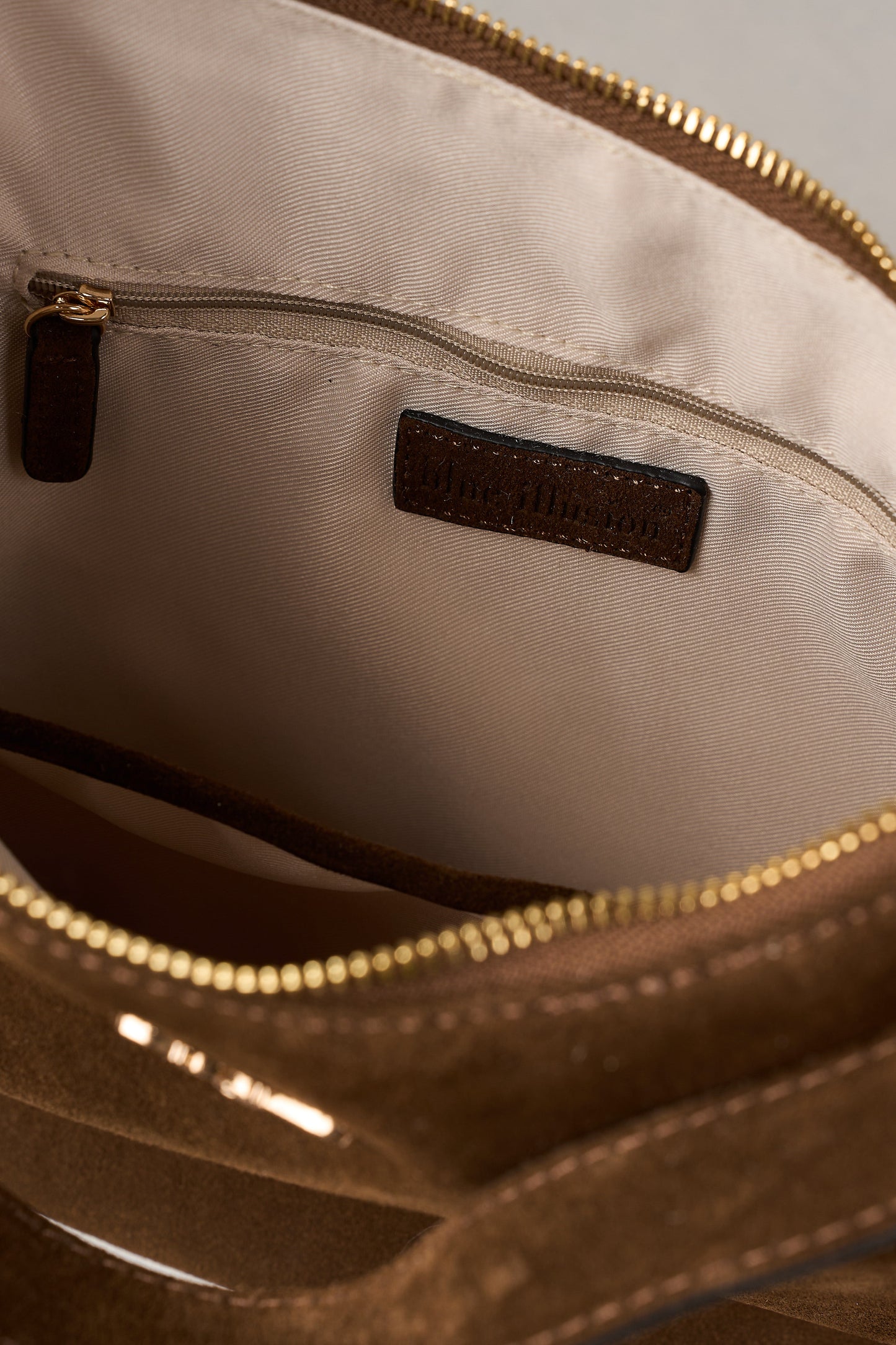 Ebony Suede Handbag - Chocolate