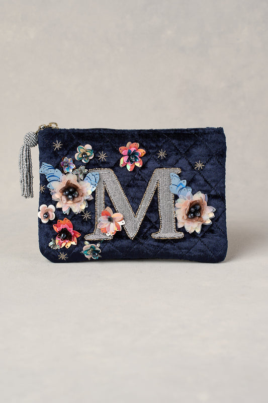 M Monogram Cosmetic Bag - Blue