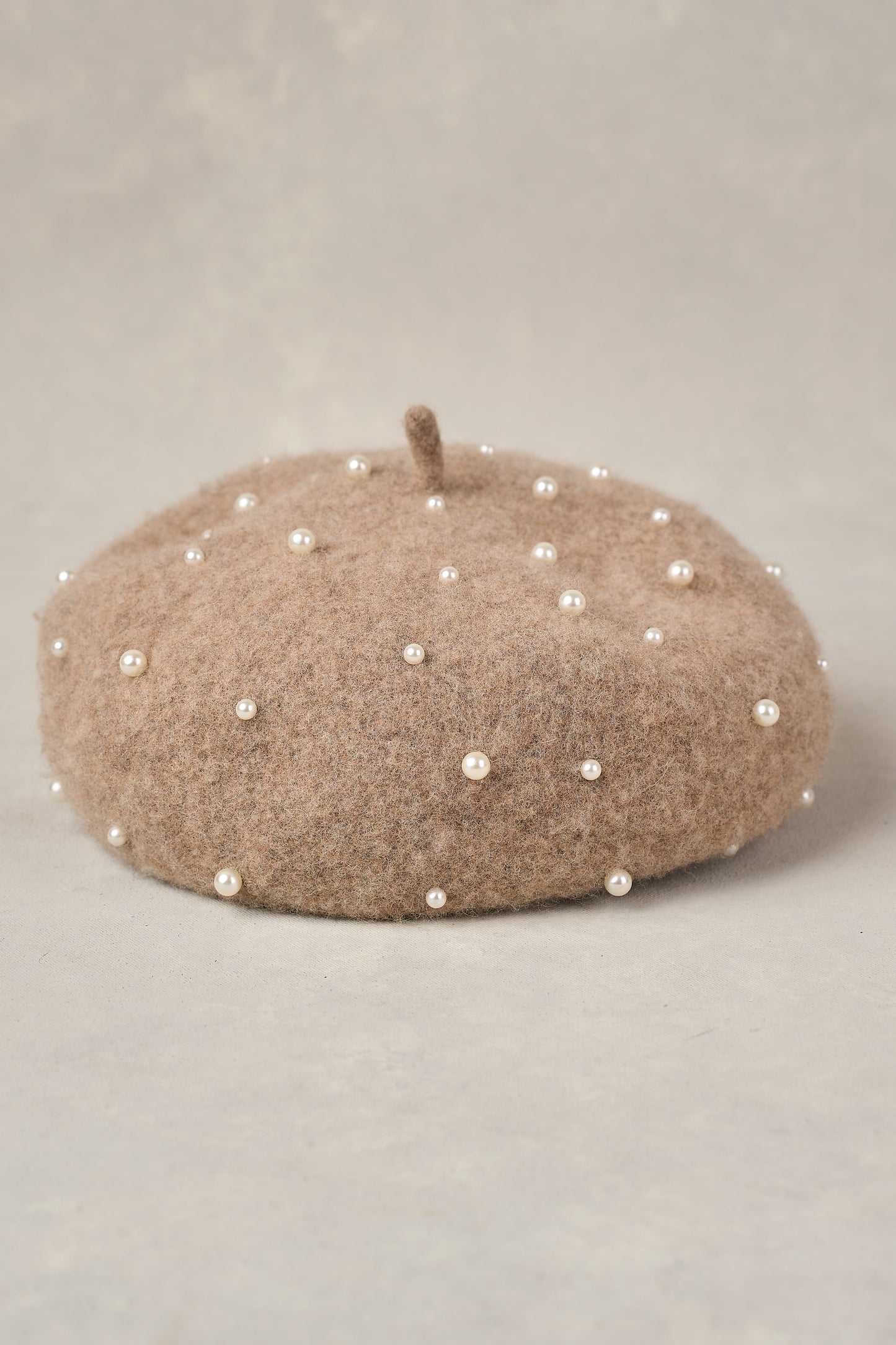 Pearl Beret - Taupe Marle