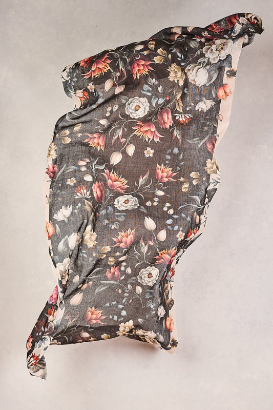 Romantic Floral Scarf - Multi