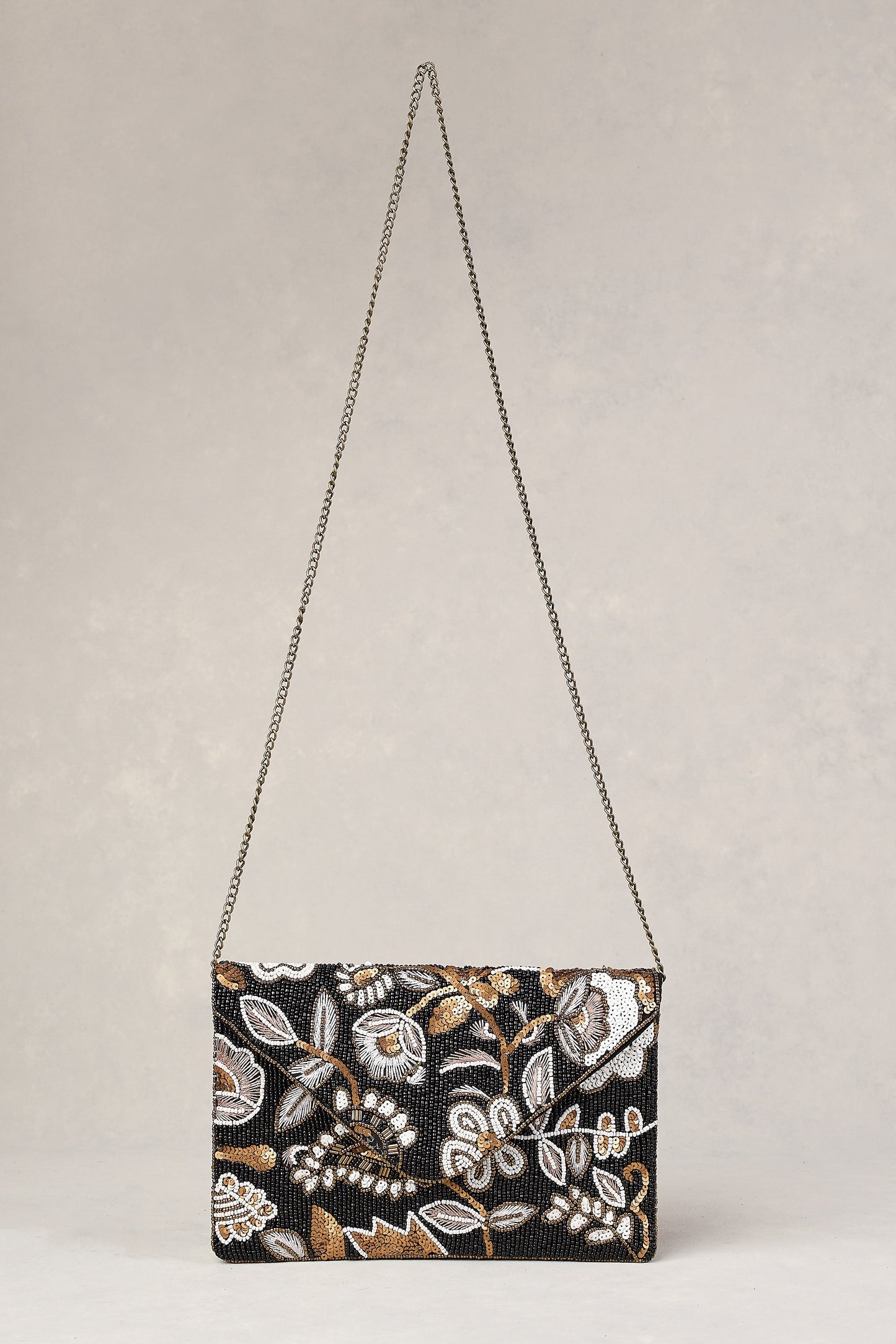 Sequin Paisley Clutch - Multicolour
