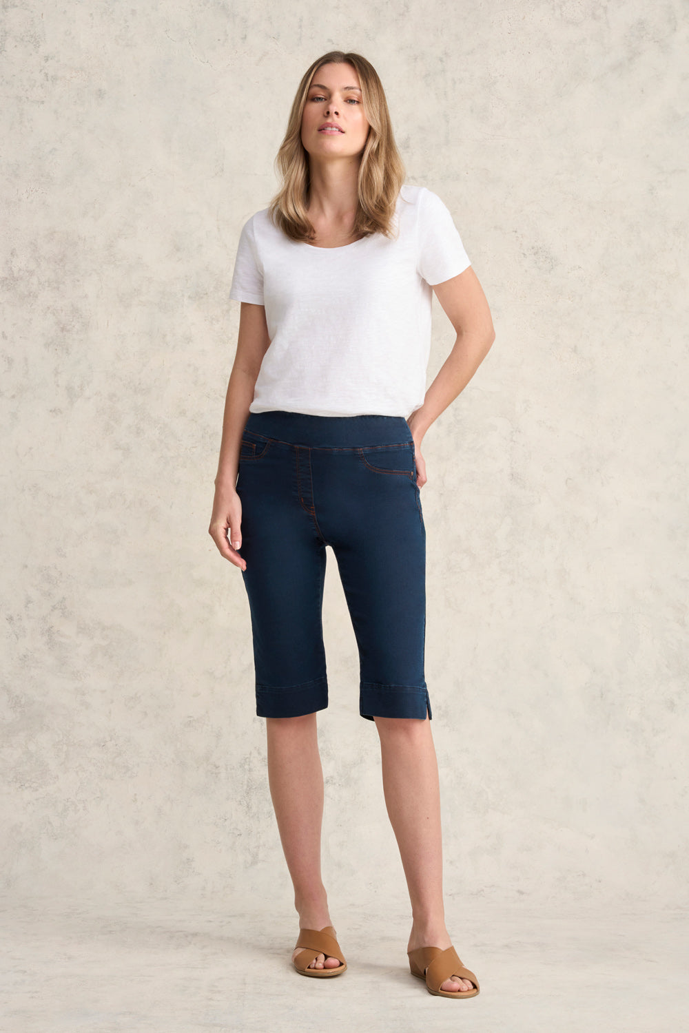 Bengajean® Good Earth Cotton® Short - Clean Denim Blue