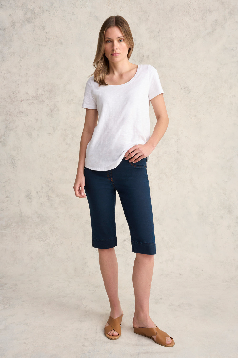 Bengajean® Good Earth Cotton® Short - Clean Denim Blue