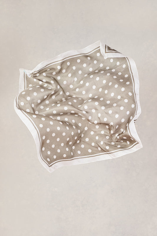 Olive Polka Dots Scarf