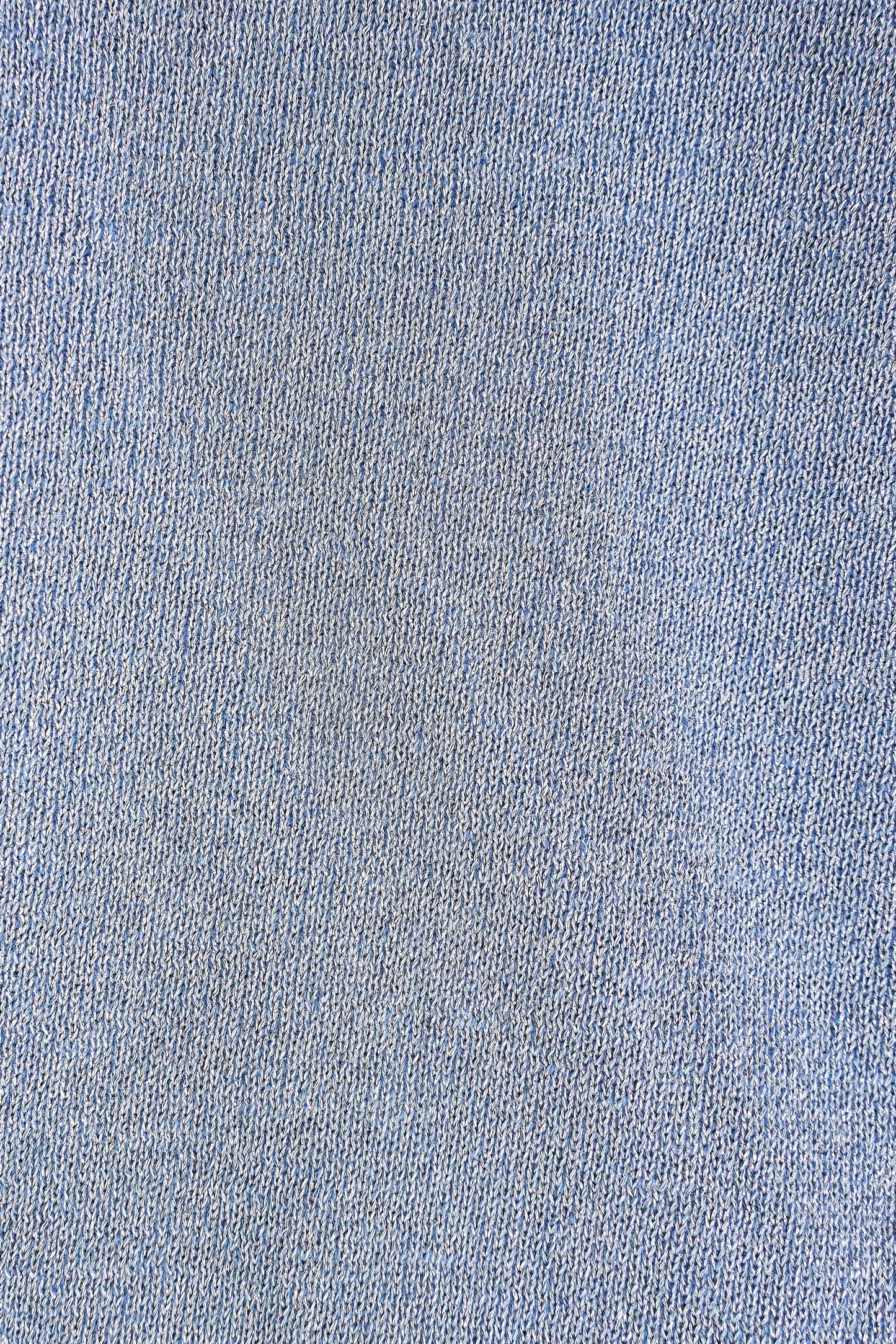 Silver Blue Merino Poncho - Blue Multi
